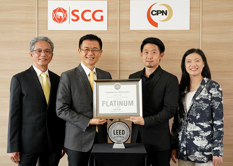 SCG จับมือ CPN คว้า LEED Platinum หมวด Commercial Interior Retail – Restaurant/Cafeteria รายแรกของเอเชีย ยกระดับศูนย์อาหาร ด้วยงานออกแบบอาคารเขียว เพื่อสิ่งแวดล้อม พนักงาน และลูกค้า