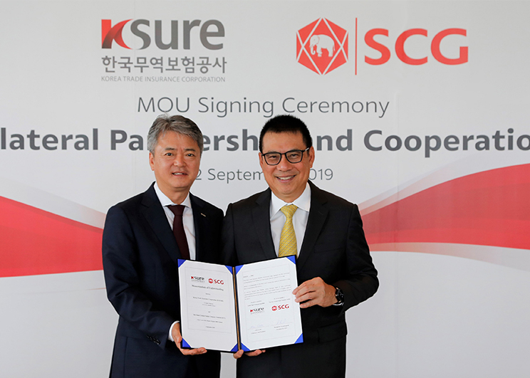 เอสซีจี ลงนามความร่วมมือกับ องค์กรประกันเพื่อการส่งออกเกาหลีใต้  เพื่อเสริมโอกาสทางธุรกิจที่ดียิ่งขึ้น