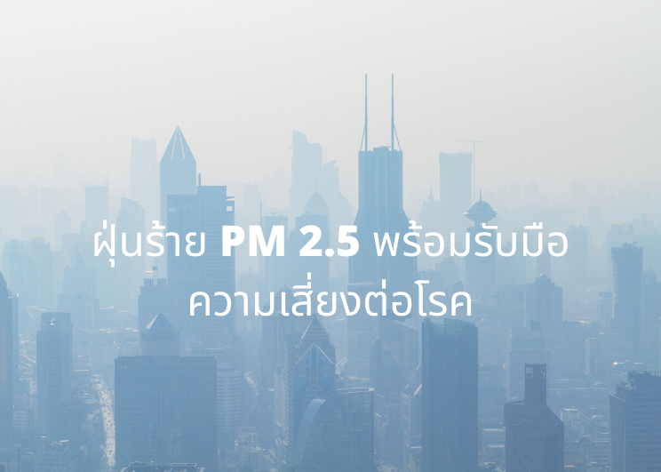 ฝุ่นร้าย PM 2.5 พร้อมรับมือความเสี่ยงต่อโรค