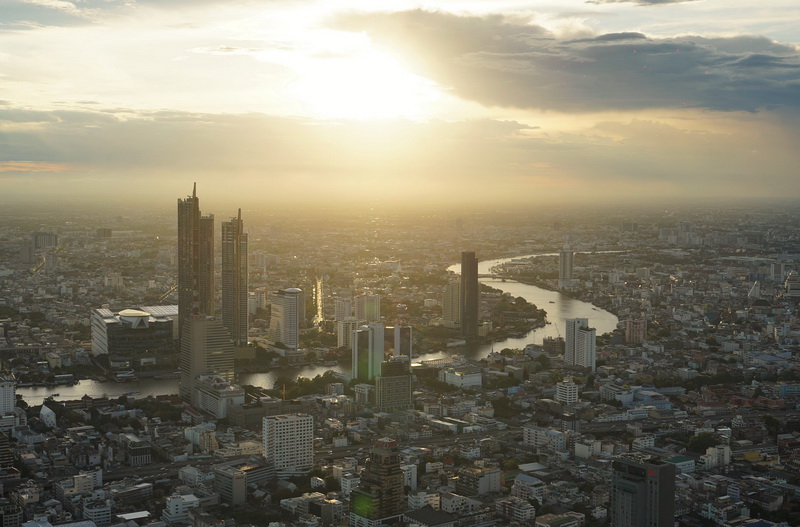 Mahanakhon SkyWalk - Sunset_resize