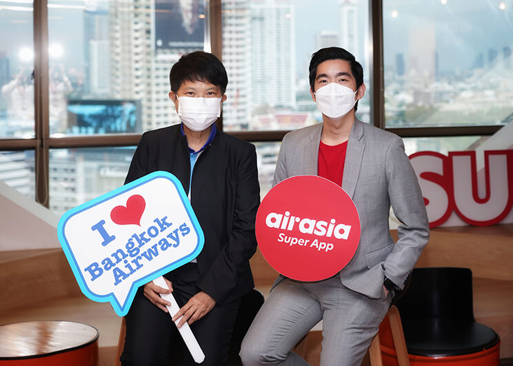 airasia Super App ดึงบางกอกแอร์เวย์สร่วมแคมเปญ Super Flash Sale ขายตั๋วเส้นทางบินยอดนิยมราคาพิเศษลดกว่า 30%