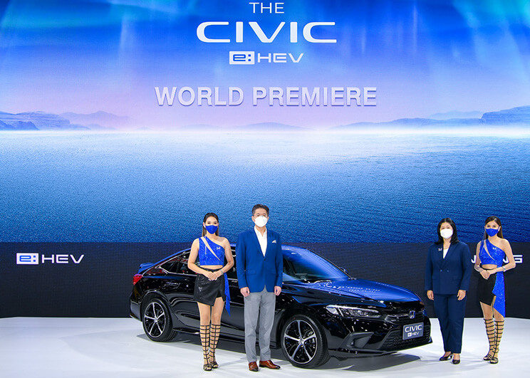 Honda Announces Official Prices and Commences Sales of “New Civic e:HEV,” Honda’s Iconic Premium Sport Sedan, for the First Time in the World, with a Powerful yet Fuel-efficient e:HEV Full-hybrid System and Honda SENSING in all Variants, Reinforcing Honda’s Continuous Leading Position in Thailand’s Compact Car Market