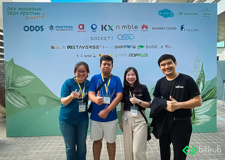 ทีมนักพัฒนา Bitkub Chain ยกทัพเข้าร่วมงาน Dev Mountain Tech Festival และ Web3 Community Meetup ณ จังหวัดเชียงใหม่ พร้อมร่วมแชร์มุมมองเกี่ยวกับการพัฒนา Web3
