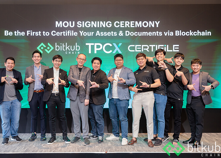 Bitkub Chain and TPCX have together launched ‘Certifile project’ a platform to prevent document forgery using blockchain technology