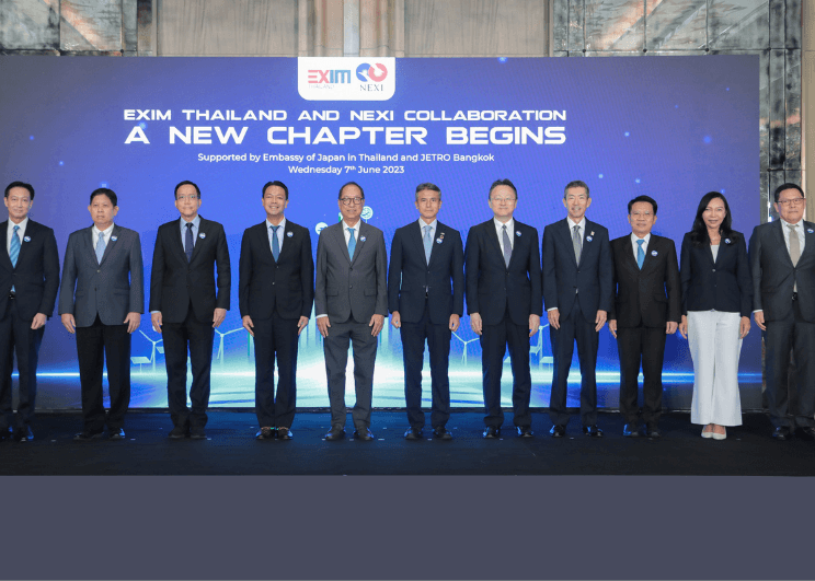 EXIM BANK จับมือ NEXI คุ้มครองความเสี่ยงให้ผู้ประกอบการไทย-ญี่ปุ่น  ขยายการค้าการลงทุนระหว่างไทยกับญี่ปุ่นและประเทศเป้าหมายในอนุภูมิภาคลุ่มแม่น้ำโขง