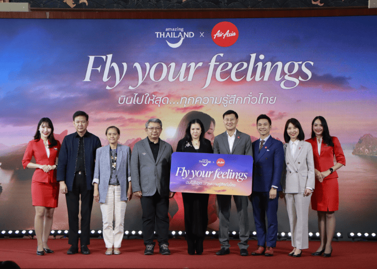 ททท. ผนึก ไทยแอร์เอเชีย ปลุกกระแสเที่ยวไทยตามรอยลิซ่า ภายใต้โครงการ “FLY YOUR FEELINGS  บินไปให้สุด..ทุกความรู้สึกทั่วไทย” อัดโปรโมชั่นลดค่าตั๋วสูงสุด 15% พร้อมลุ้นบินฟรีตลอดปี